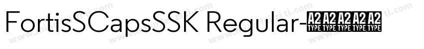 FortisSCapsSSK Regular字体转换